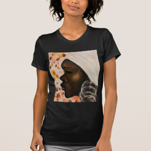 African Beauty - Watercolor Painting T-Shirt
