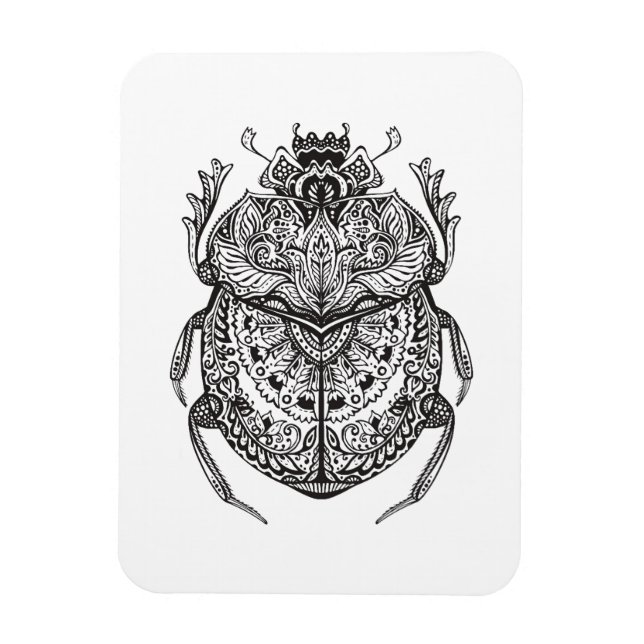 African Beetle Zendoodle Magnet (Vertical)