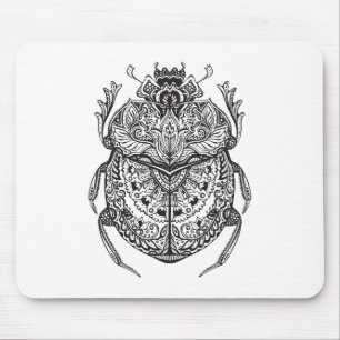 African Beetle Zendoodle Mouse Pad