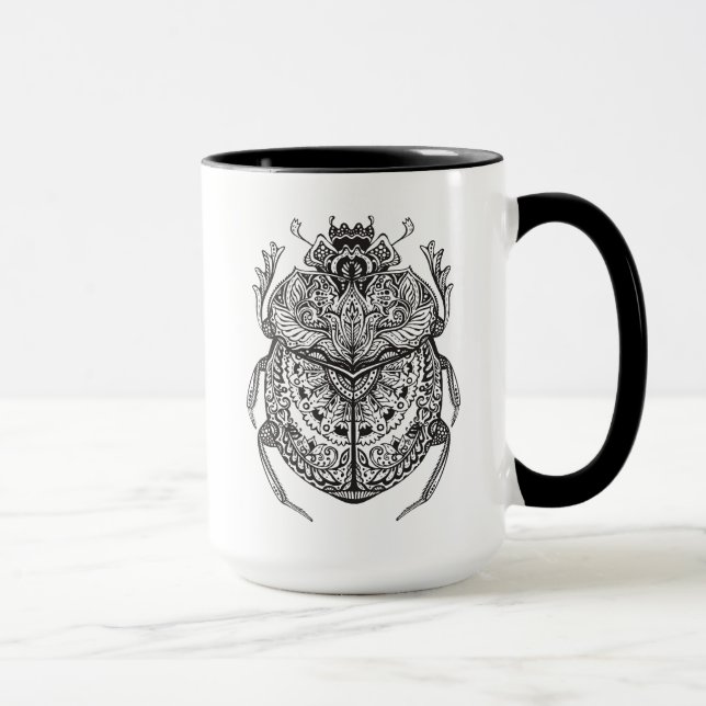 African Beetle Zendoodle Mug (Right)