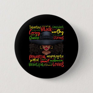African Black History African American Ladies June 6 Cm Round Badge