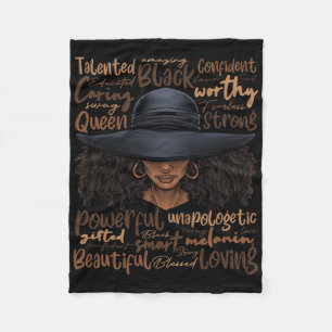 African Black History African American Ladies June Fleece Blanket