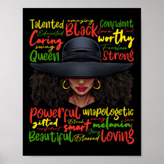 African Black History African American Ladies June Poster