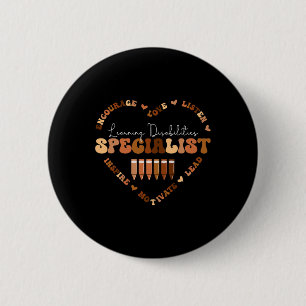 African Black History Month Learning Disabilities 6 Cm Round Badge
