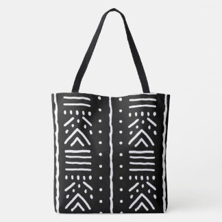 African Black Mudcloth Tote Bag - Carry Style