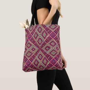 African Boho Mud Cloth Inspired Tote Bag