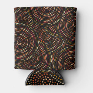 African Boho: Tribal Seamless Art. Can Cooler