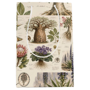 "African Botanical Atlas  Medium Gift Bag