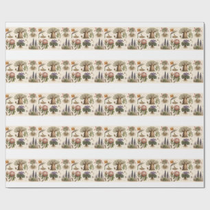 "African Botanical Atlas Wrapping Paper