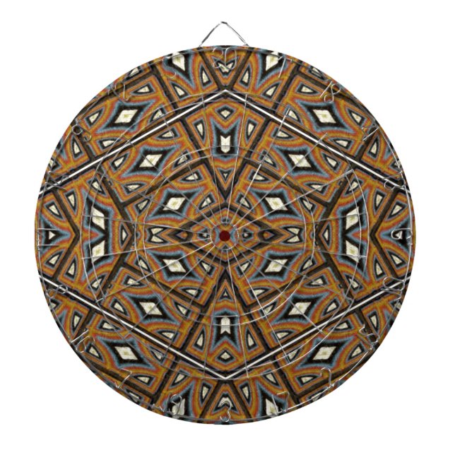 African Bricks Kaleidoscope Dartboard (Front)