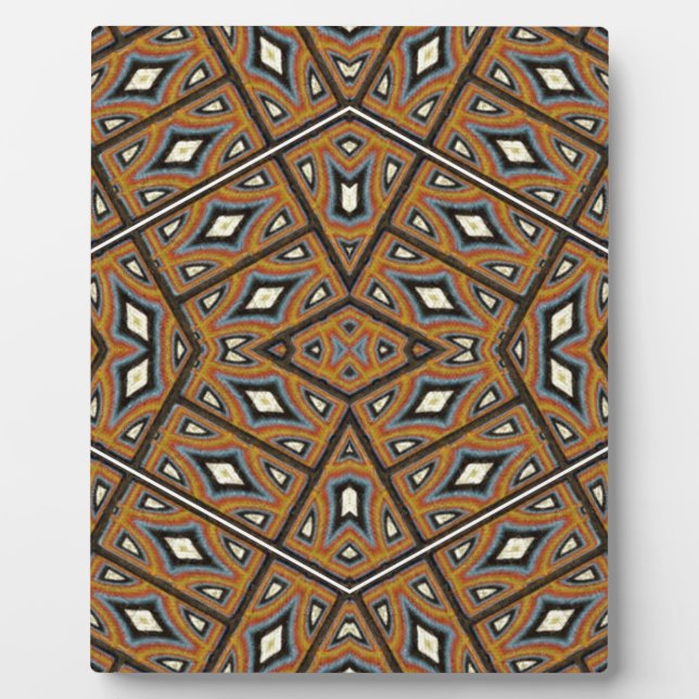 African Bricks Kaleidoscope Plaque (Front)