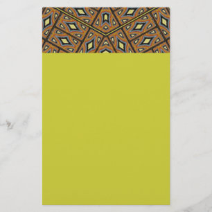 African Bricks Kaleidoscope Stationery