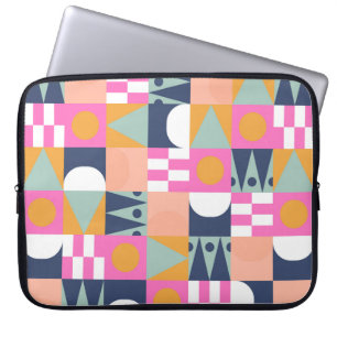 African bright colour block seamless pattern. Geom Laptop Sleeve