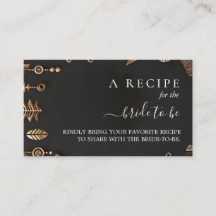 African Brown Traditional Nigeria Bridal Shower Enclosure Card