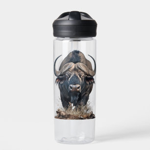 African buffalo water bottle
