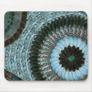 African Butterfly Wing Art Mousepad - Dusy Blues