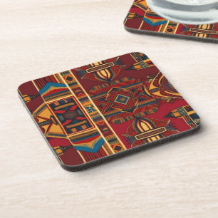 African Canvas Coaster