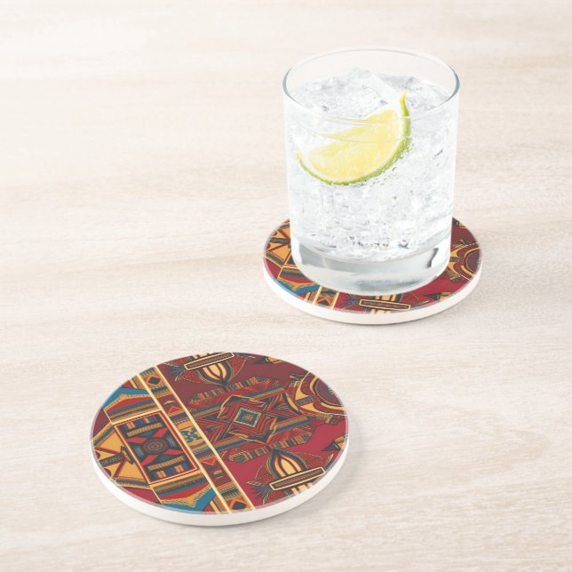 African Canvas Coaster (Side)
