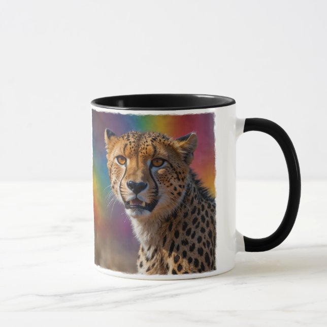 African Cheetah Portrait Mug (Right)