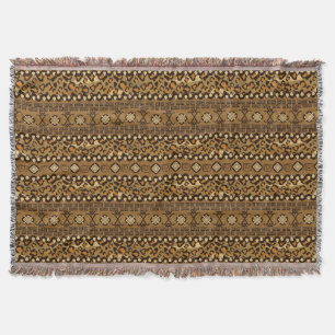 African cheetah skin pattern 2 throw blanket