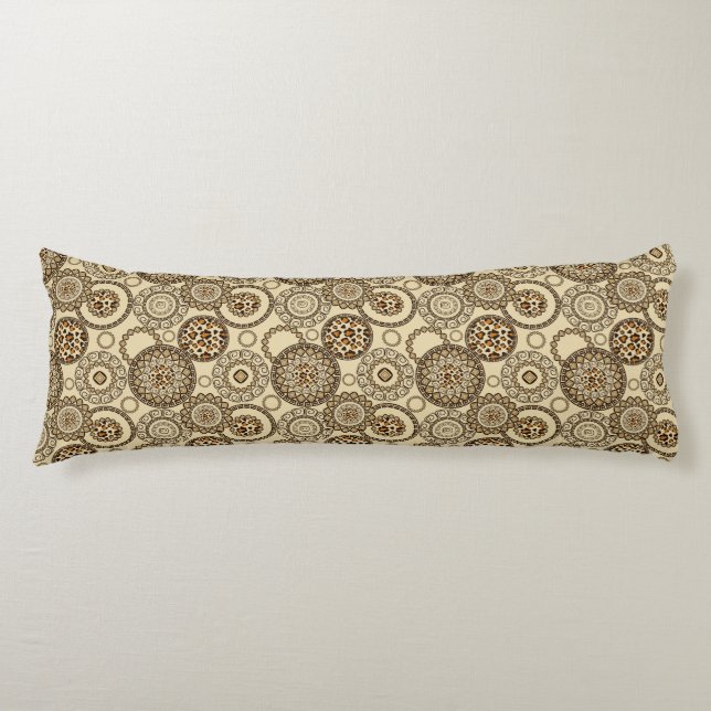 African cheetah skin pattern 3 body cushion (Front)