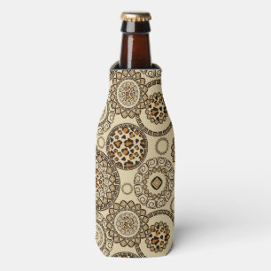 African cheetah skin pattern 3 bottle cooler