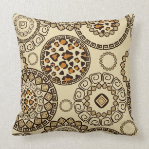African cheetah skin pattern 3 cushion