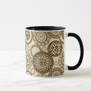 African cheetah skin pattern 3 mug