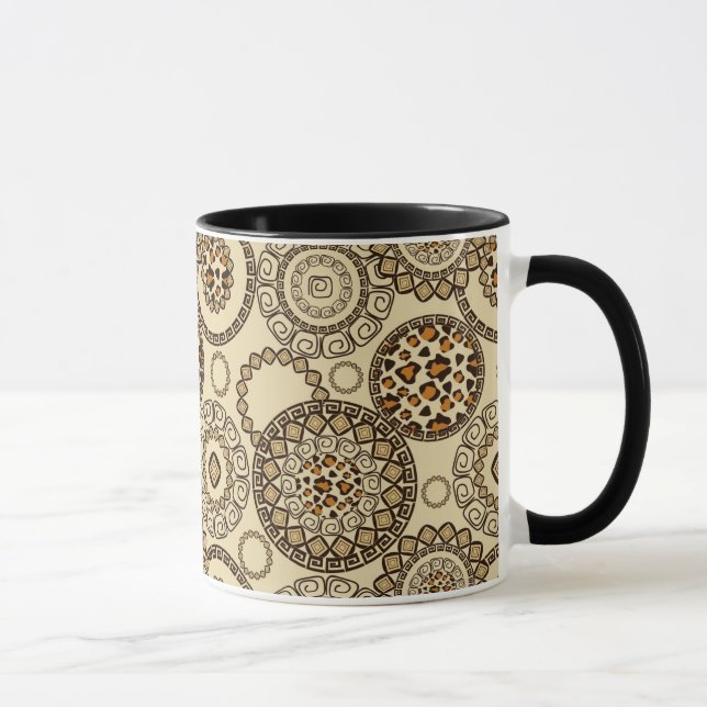 African cheetah skin pattern 3 mug (Right)