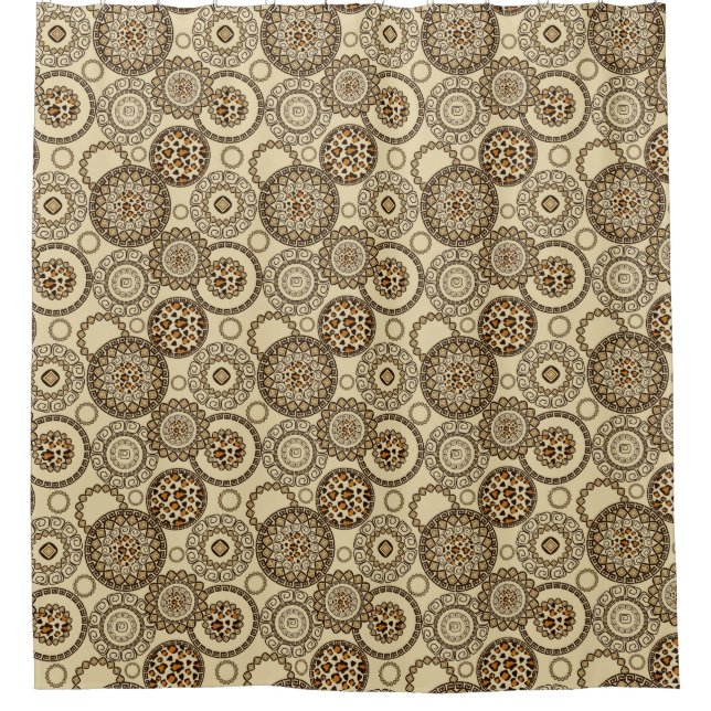 African cheetah skin pattern 3 shower curtain (Front)