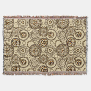 African cheetah skin pattern 3 throw blanket