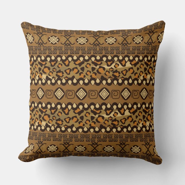 African cheetah skin pattern cushion (Front)