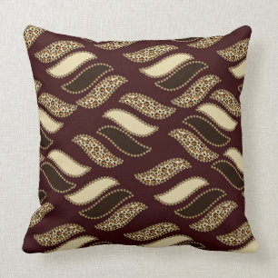African cheetah skin pattern cushion