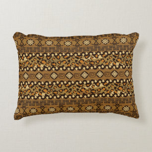 African cheetah skin pattern decorative cushion
