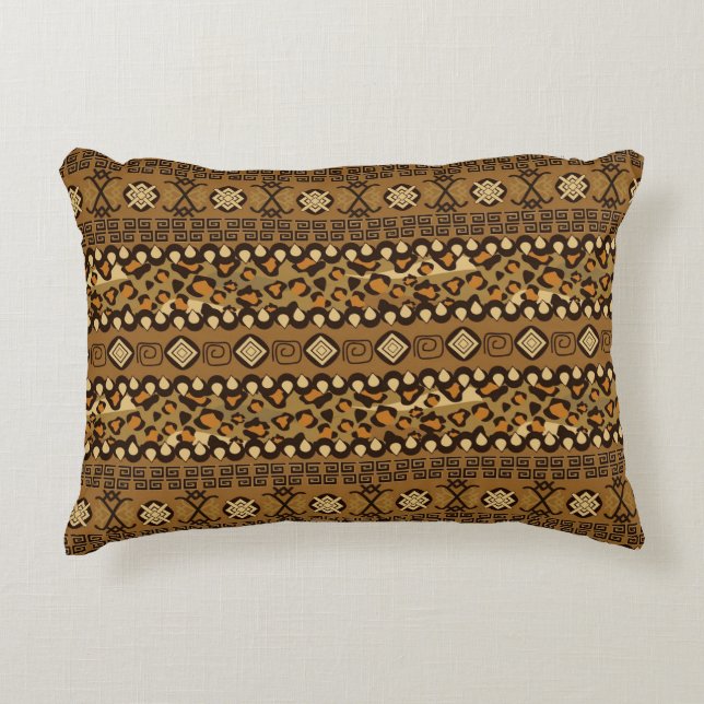African cheetah skin pattern decorative cushion (Front)