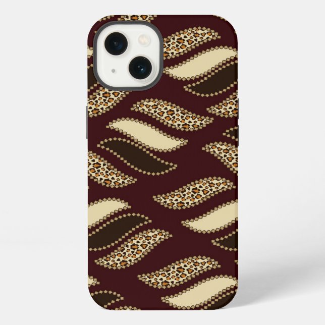 African cheetah skin pattern iPhone case (Back)
