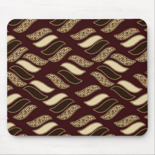 African cheetah skin pattern mouse pad