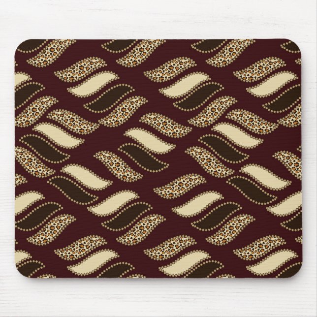 African cheetah skin pattern mouse pad (Front)