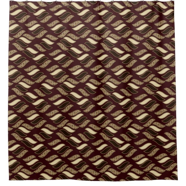 African cheetah skin pattern shower curtain (Front)