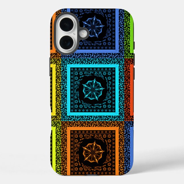 African Chequered Pattern Art Print Case-Mate iPhone Case (Back)