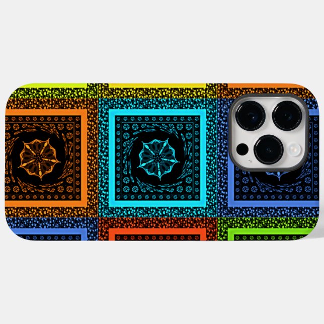 African Chequered Pattern Art Print Case-Mate iPhone Case (Back (Horizontal))