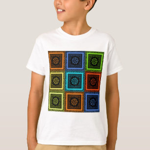 African Chequered Pattern Art Print T-Shirt