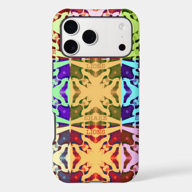 African Chequered Pop art Culture colourful patter (Back)