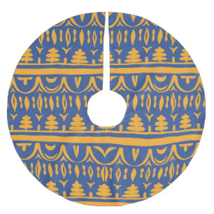 African Chevrons: Ethnic Tribal Pattern Brushed Polyester Tree Skirt