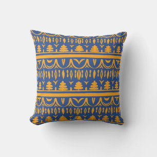African Chevrons: Ethnic Tribal Pattern Cushion