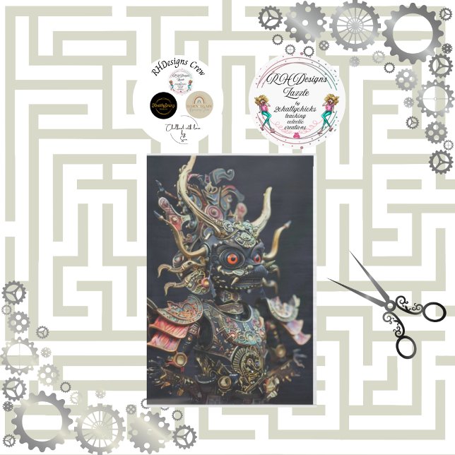 African Chief Robotic decoupage Tissue Paper (Creator Uploaded)