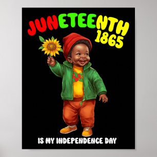 African Child Boy And Girl Is My Independence Day Poster