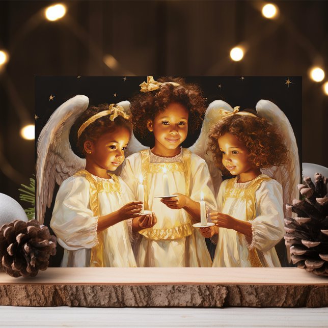 African Children Christmas Angels  Holiday Card (Creator Uploaded)