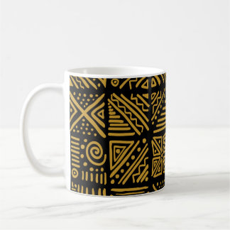 African clash: ethnic tribal seamless. coffee mug