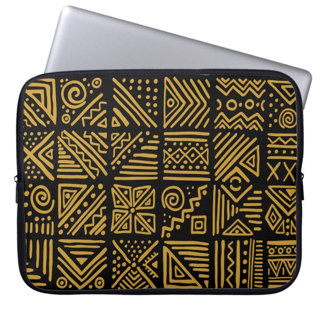 African clash: ethnic tribal seamless. laptop sleeve (Front)